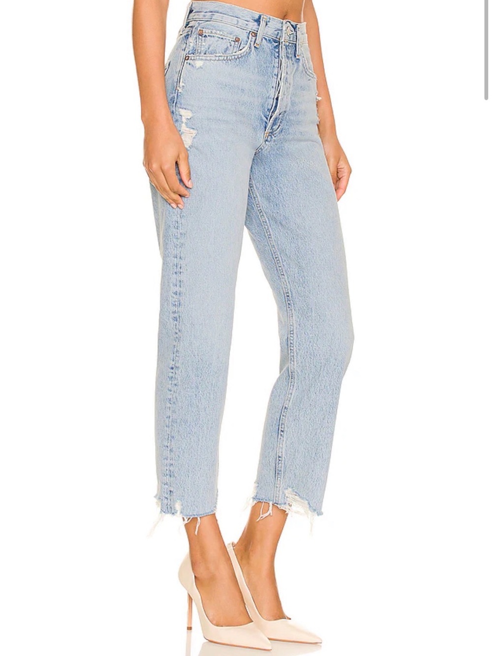AGOLDE 90's Crop in Nerve Sz 29 100% Organic Cotton A1736-1206 - Picture 2 of 9